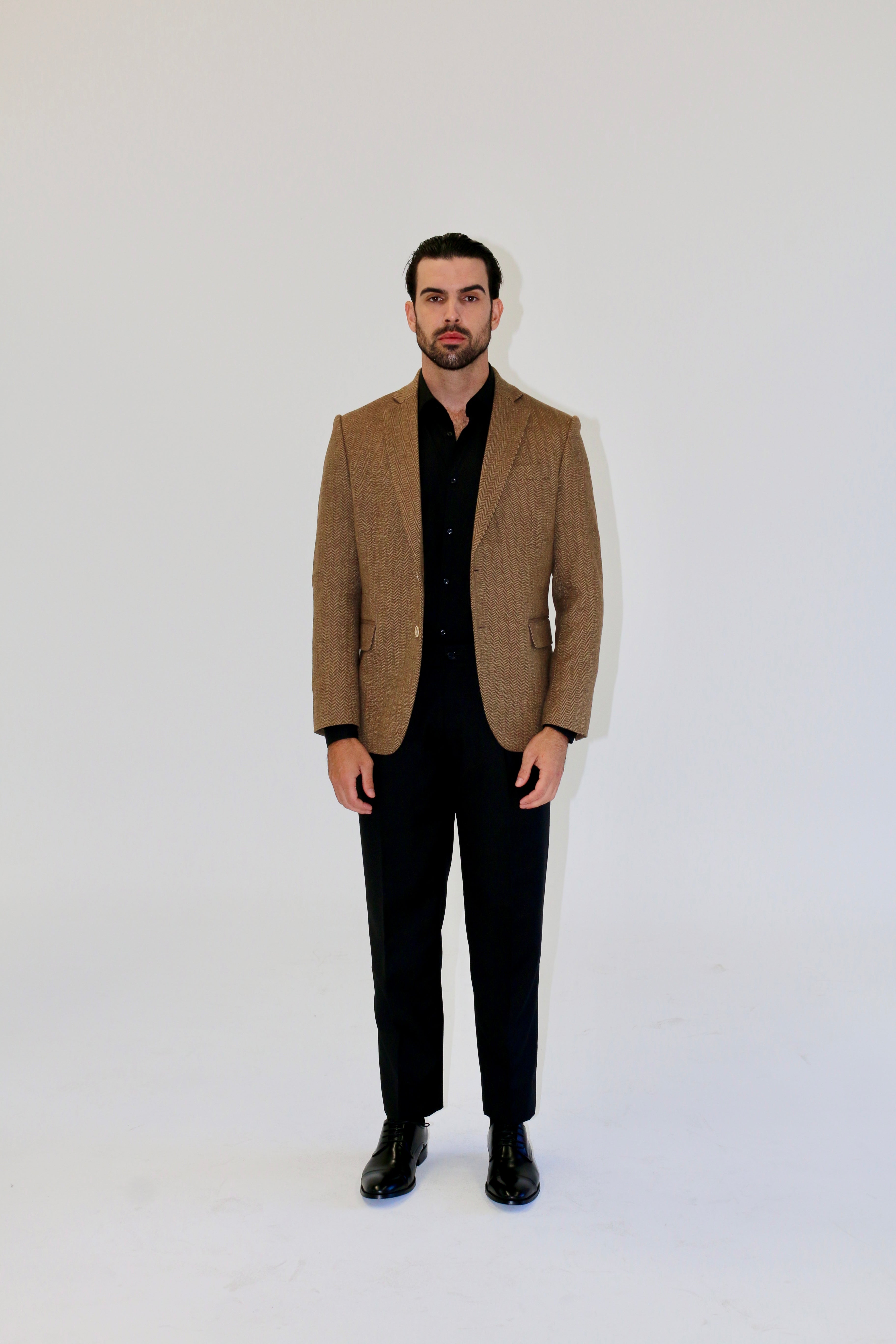DM Tailors Herringbone Tweed Blazer 003