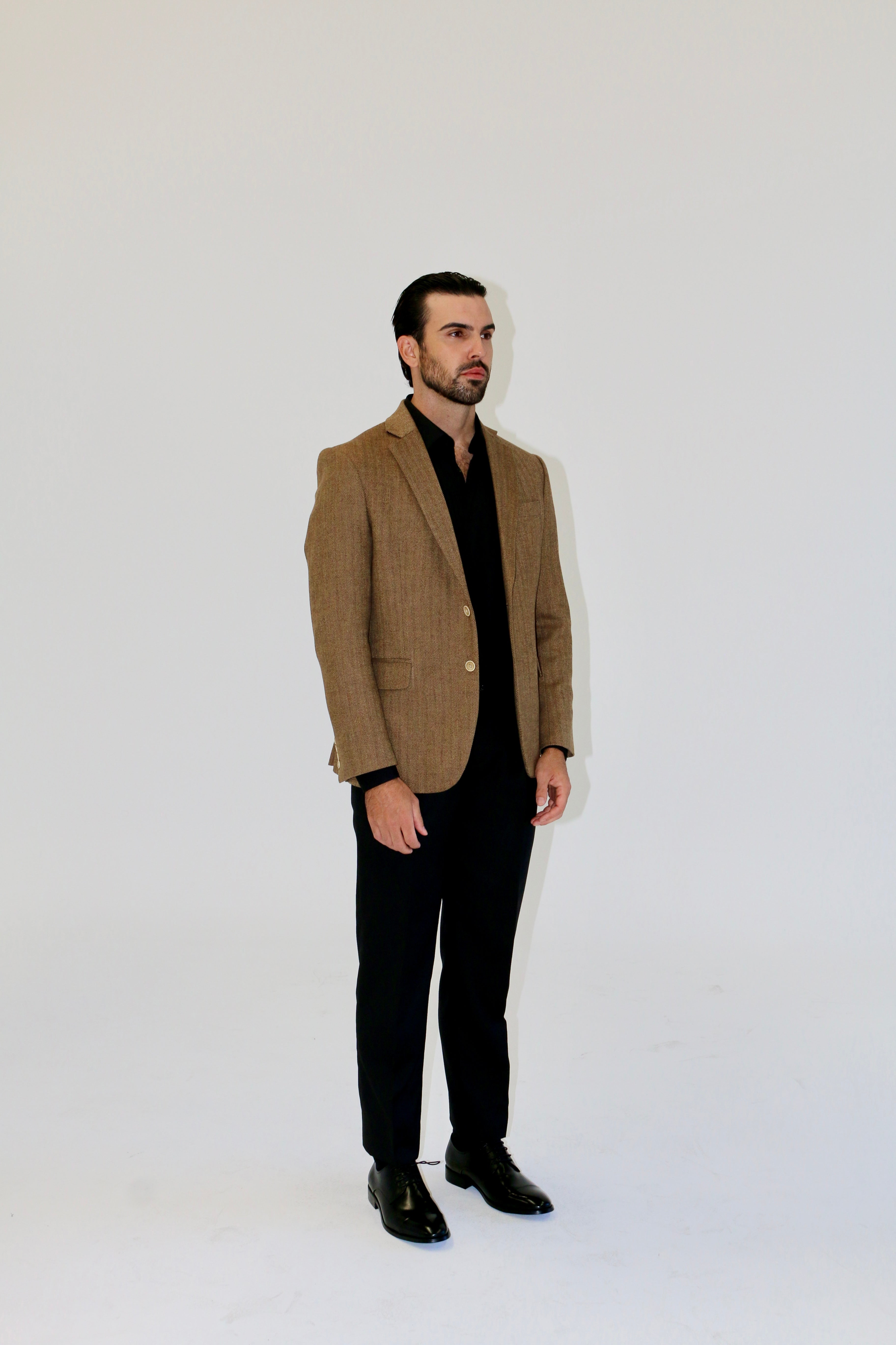 DM Tailors Herringbone Tweed Blazer 003
