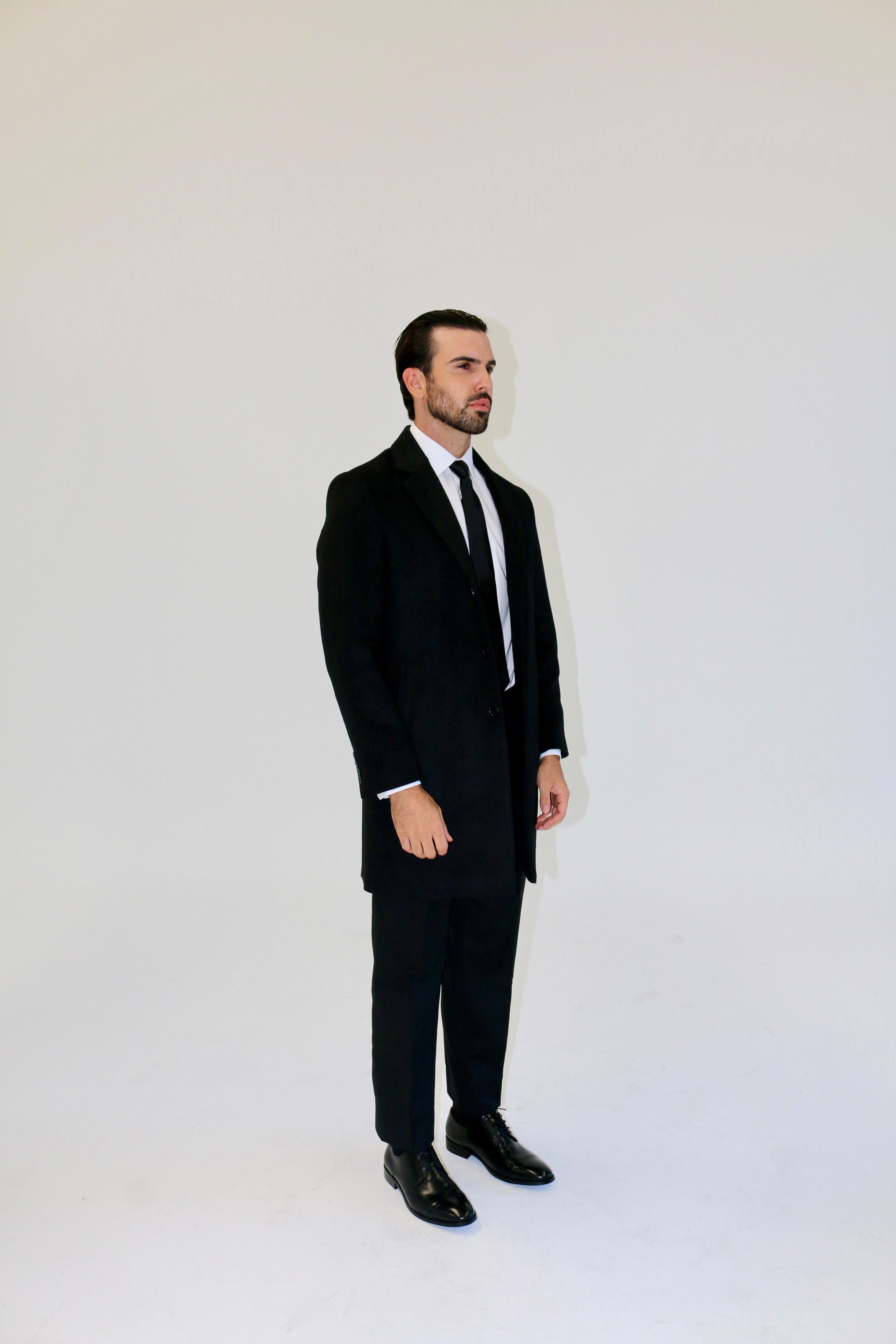 DM Tailors 3 Button Over Coat Wool Cashmere Blend 005