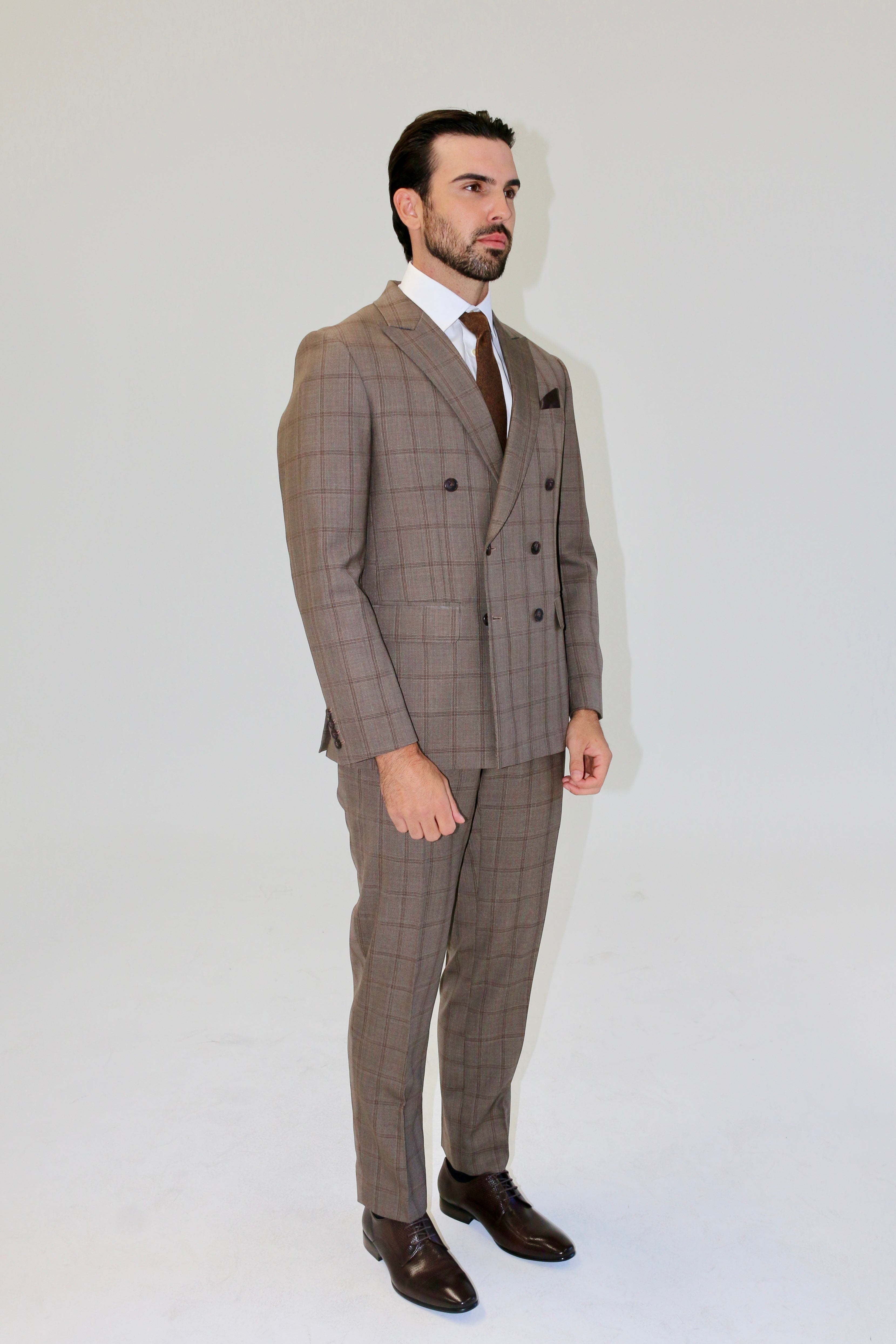 DM Tailors Double Breasted Suit Pure Wool 004