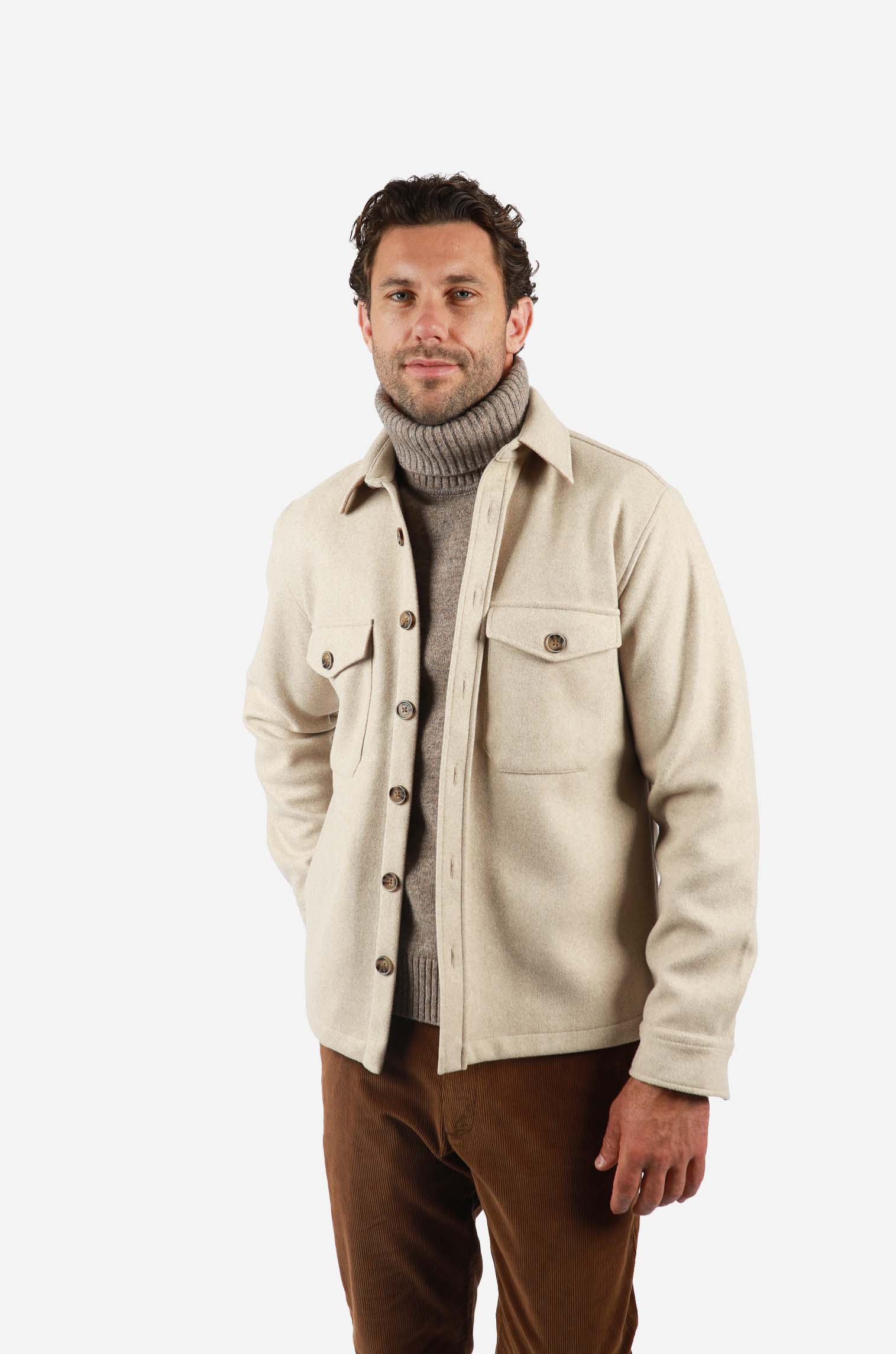 James Harper Button Down Fleece Jacket