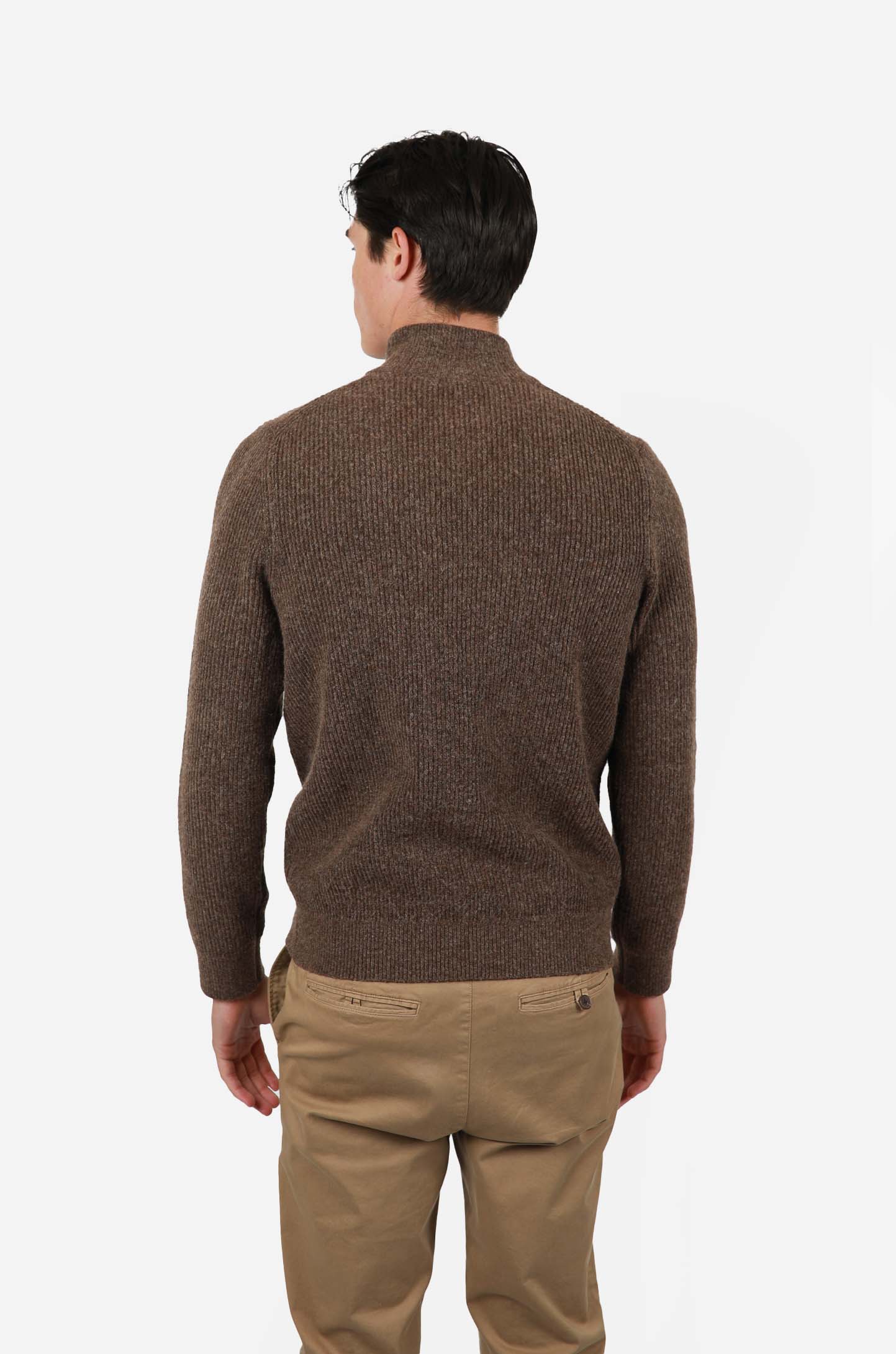 James Harper Quater Zip Wool Blend
