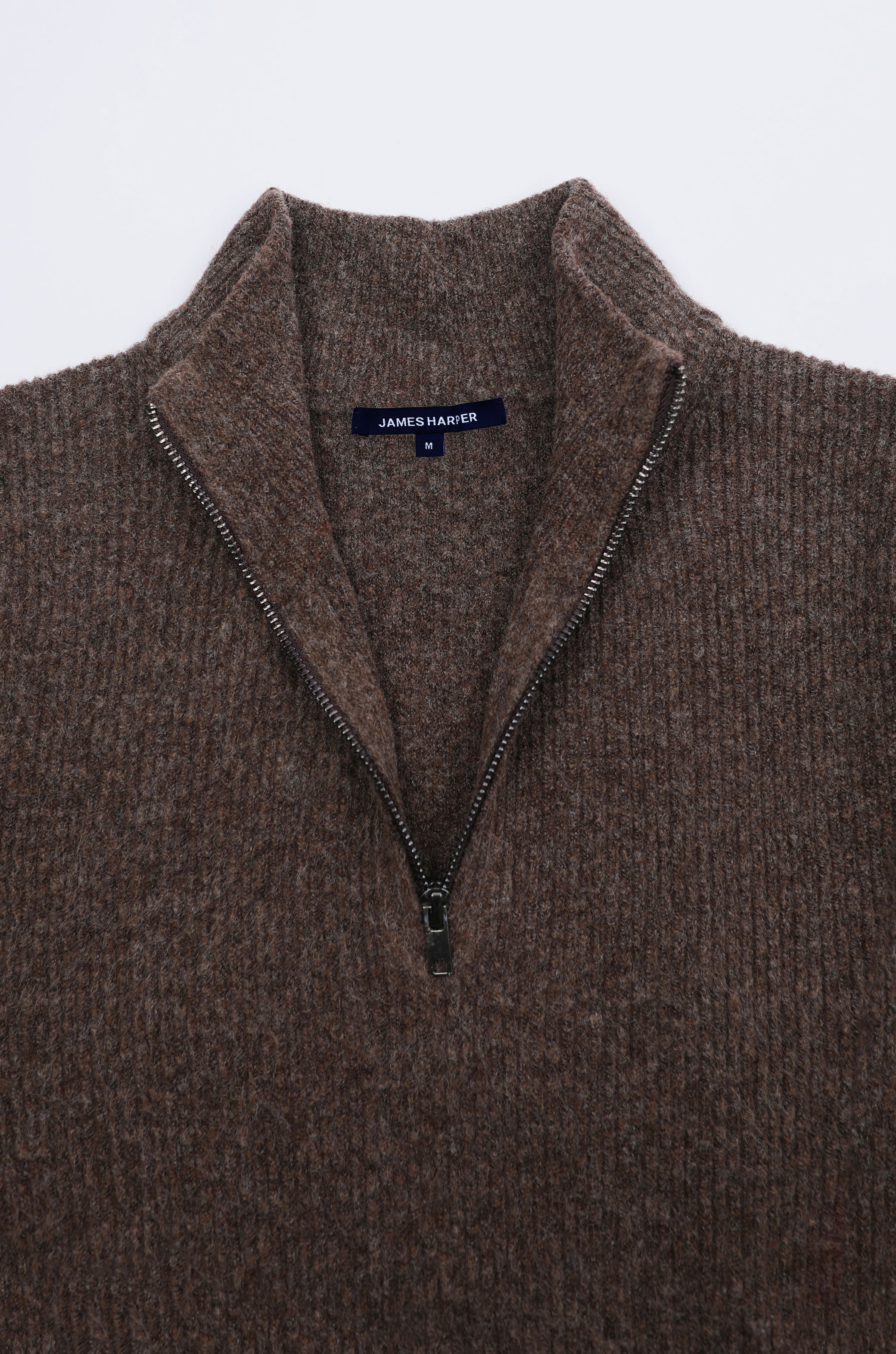 James Harper Quater Zip Wool Blend