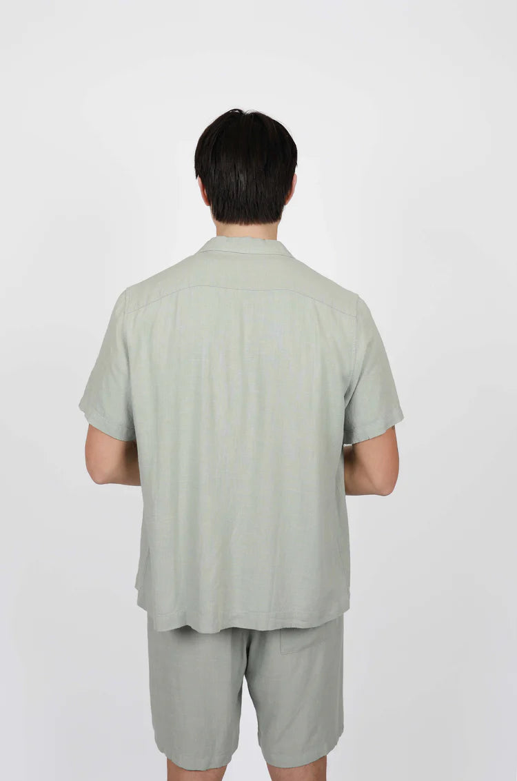 James Harper Cuban Collar Short Sleeve Shirt