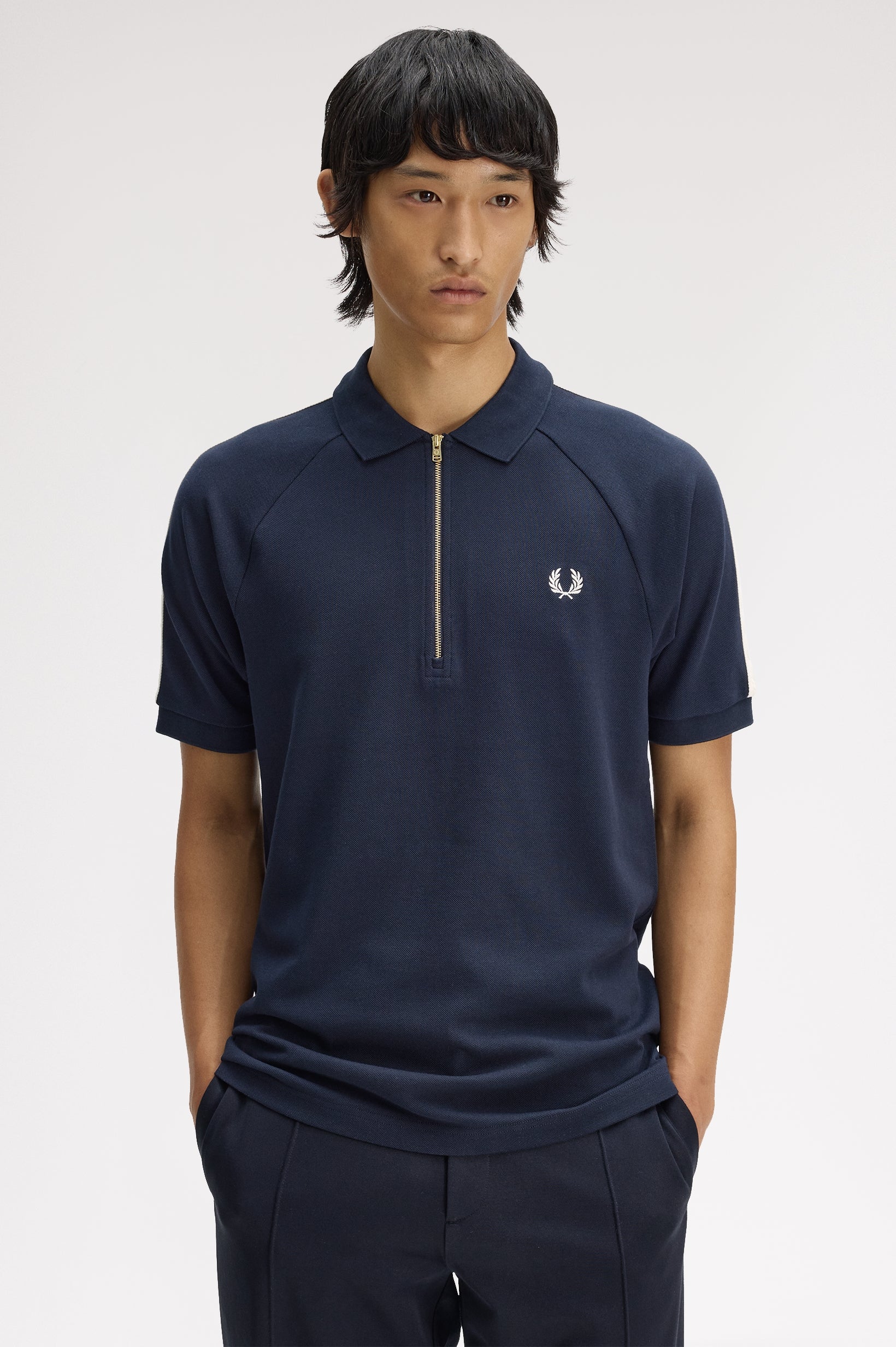Fred Perry Polo Cable Knit Sleeve