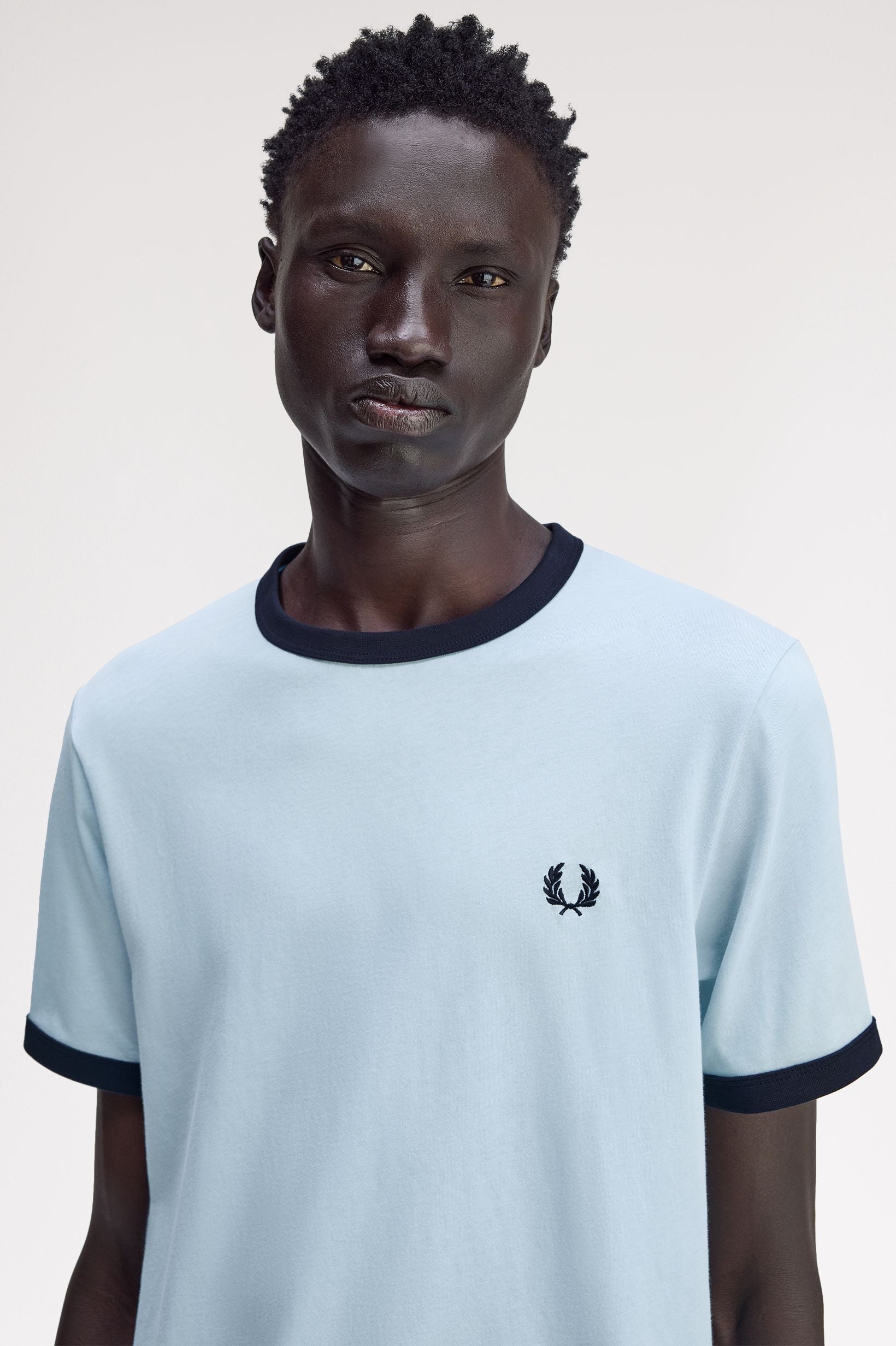 Fred Perry T-Shirt Contrast Collar And Sleeve