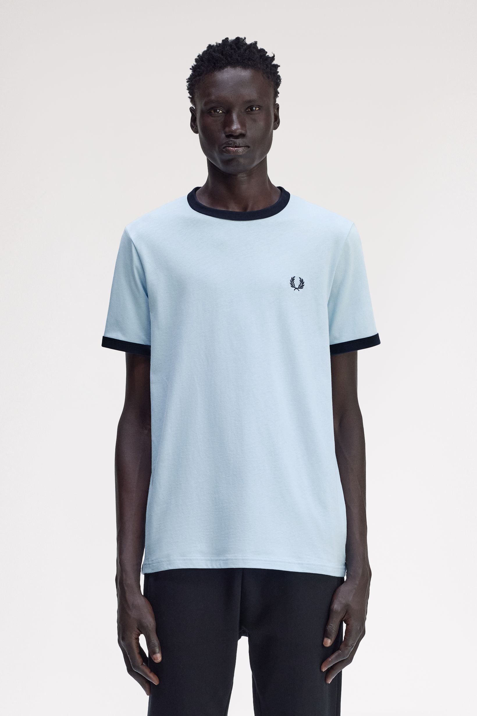 Fred Perry T-Shirt Contrast Collar And Sleeve