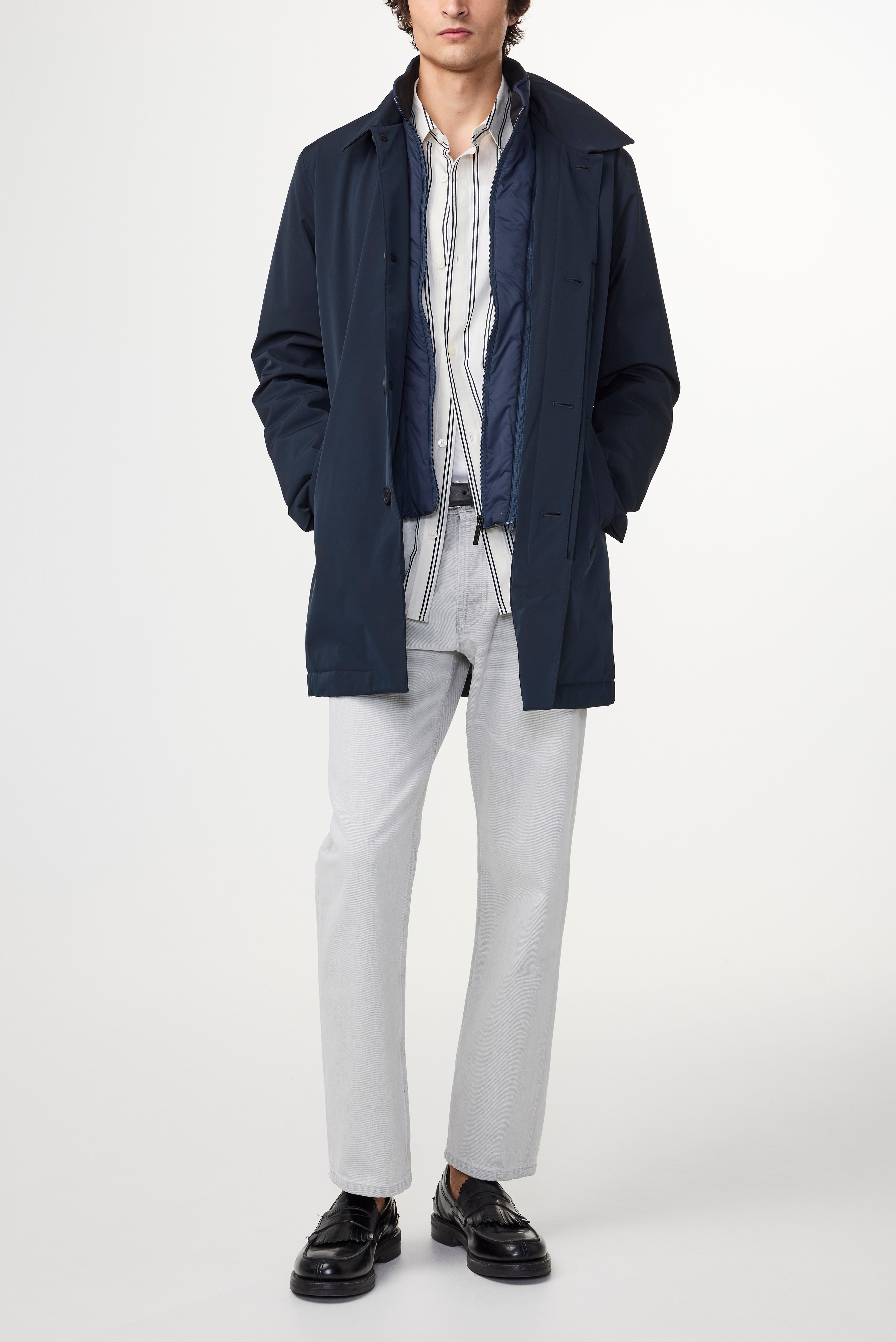 NN07 Blake Padded Insert Over Coat Technical Fabric