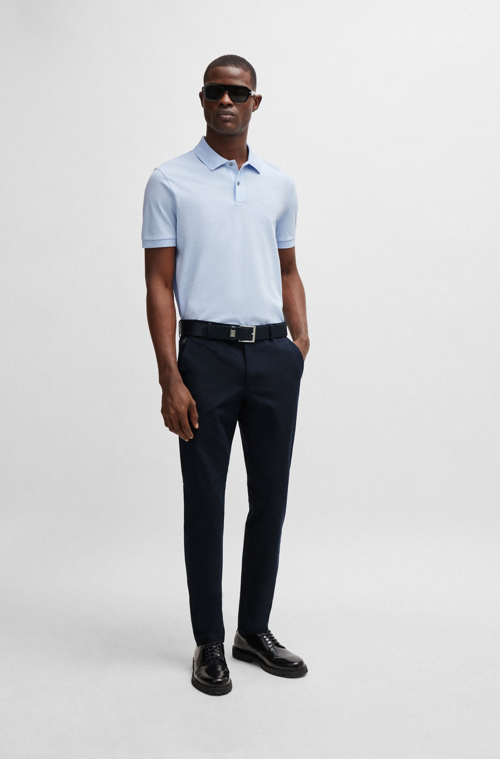 BOSS Slim Fit Trouser Stretch Cotton Blend
