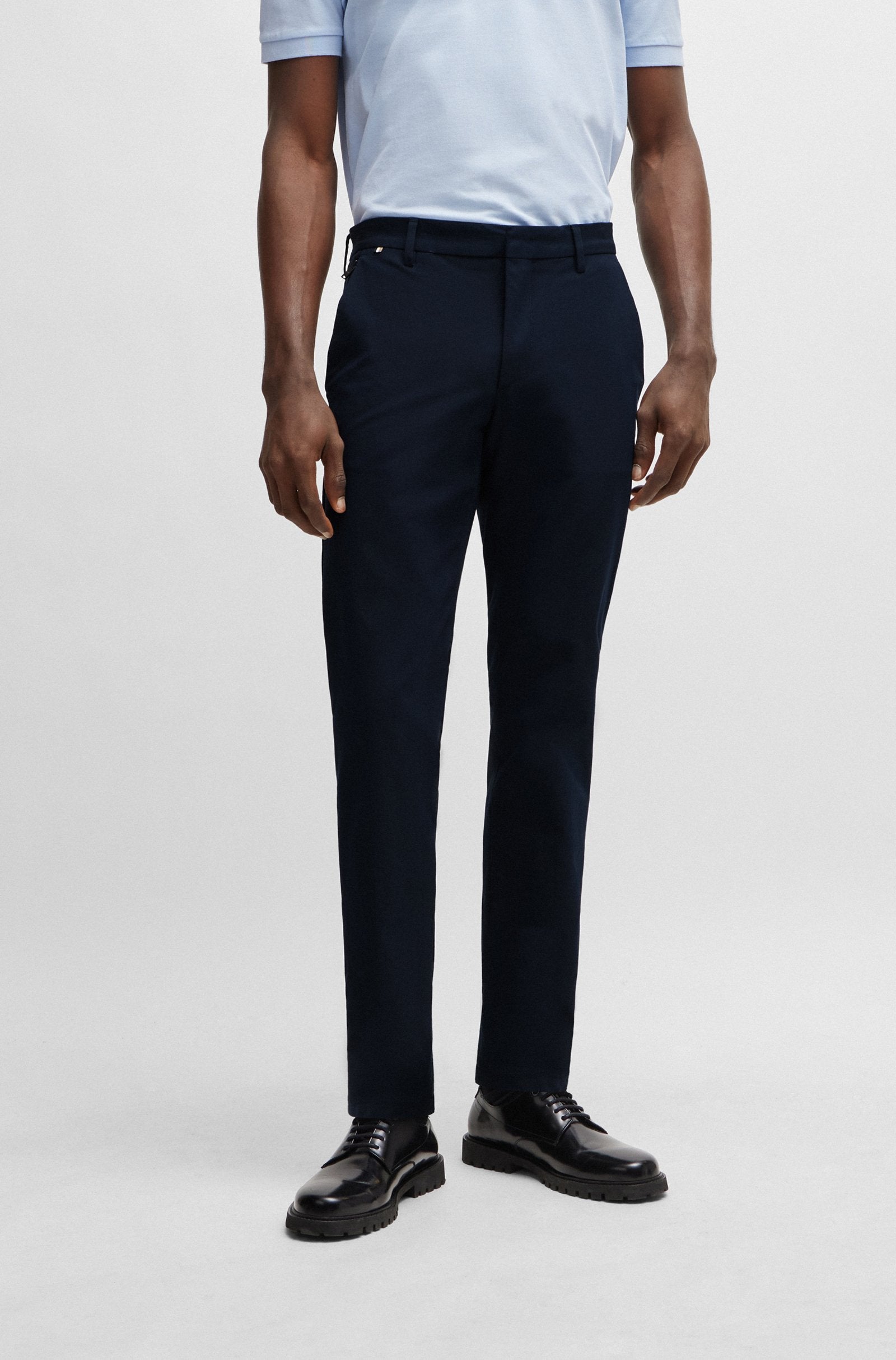 BOSS Slim Fit Trouser Stretch Cotton Blend