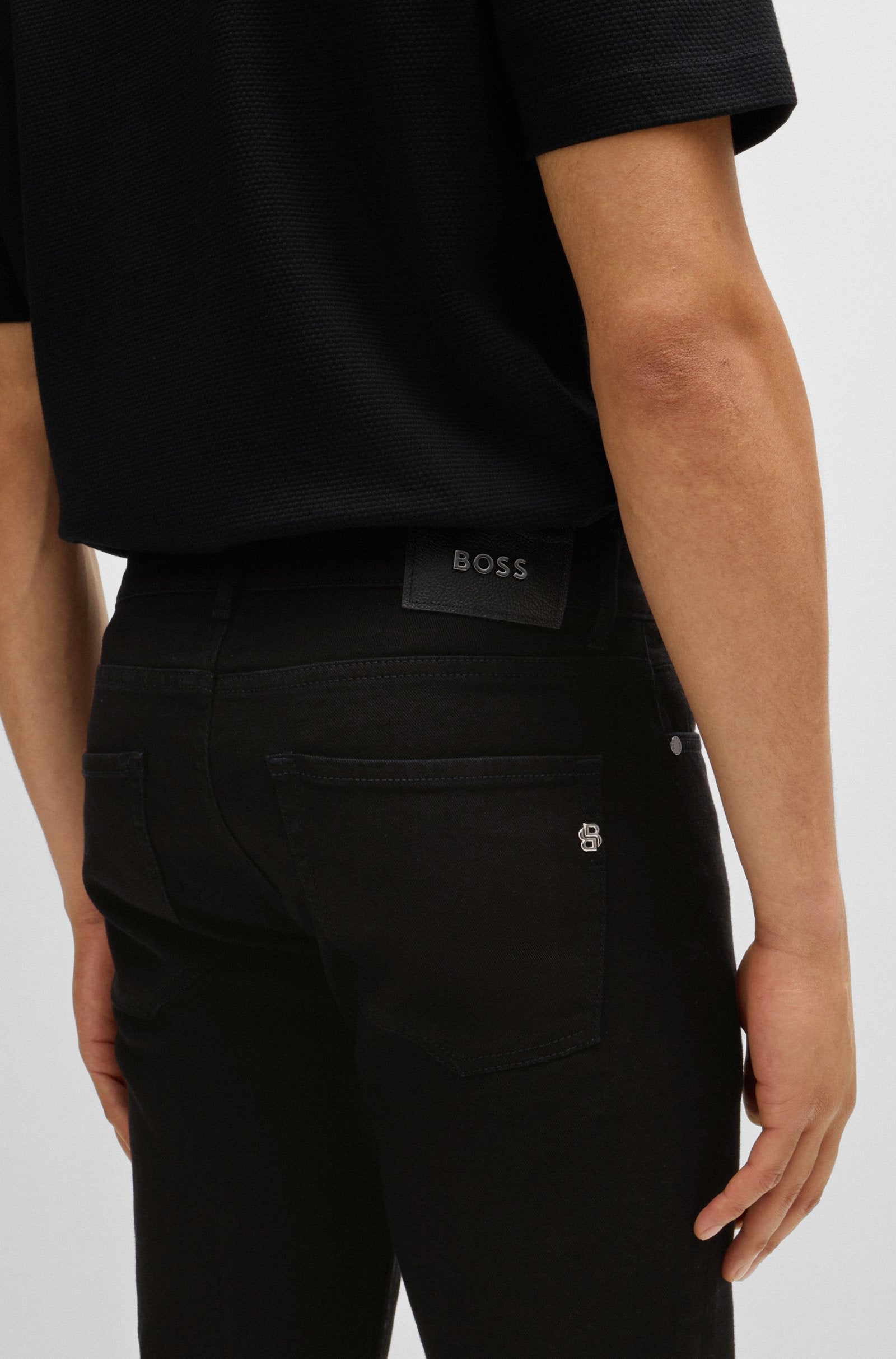 BOSS Slim Fit Cashmere Touch Denim