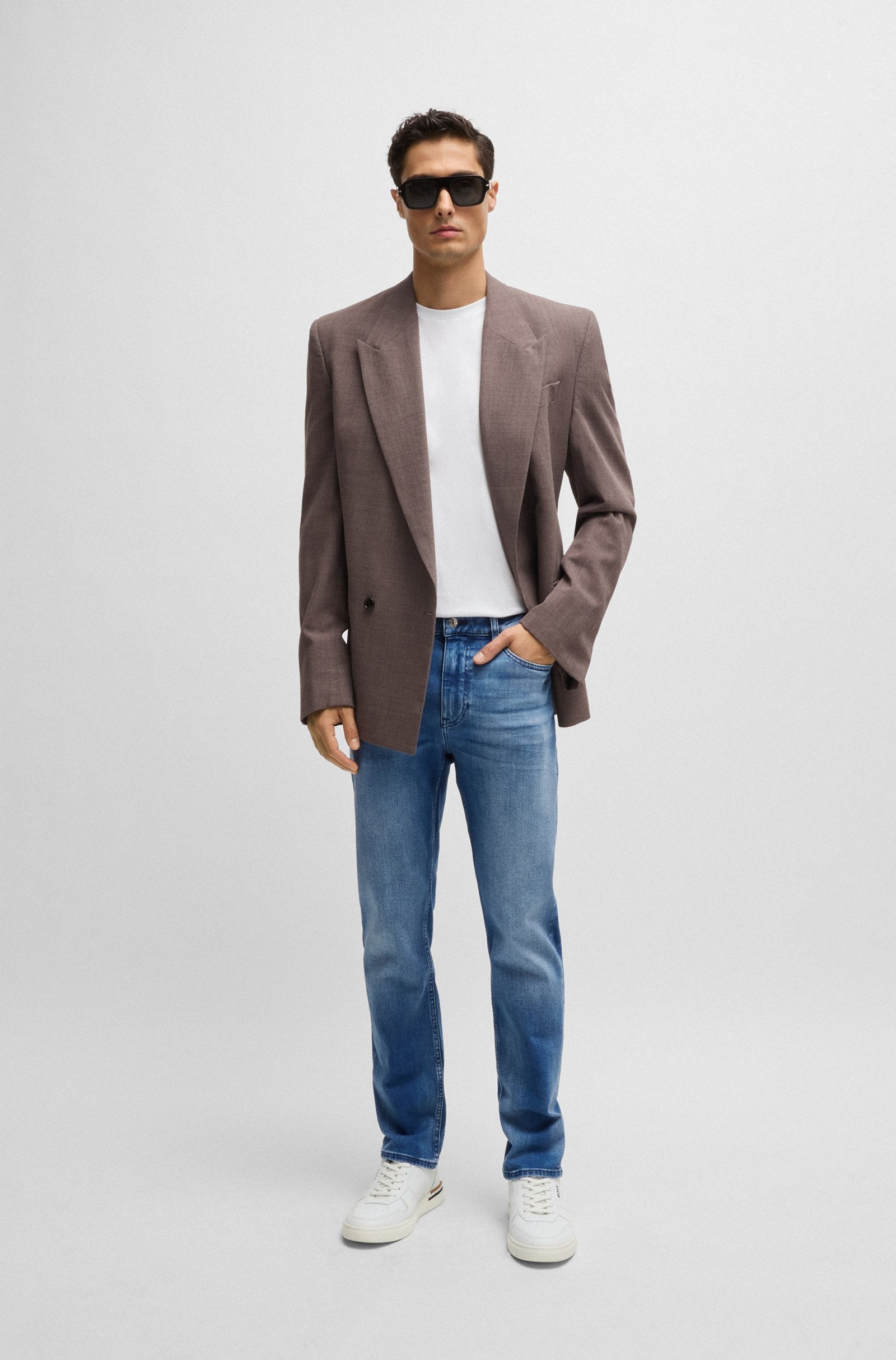 BOSS Slim Fit Jean Cashmere Touch Denim