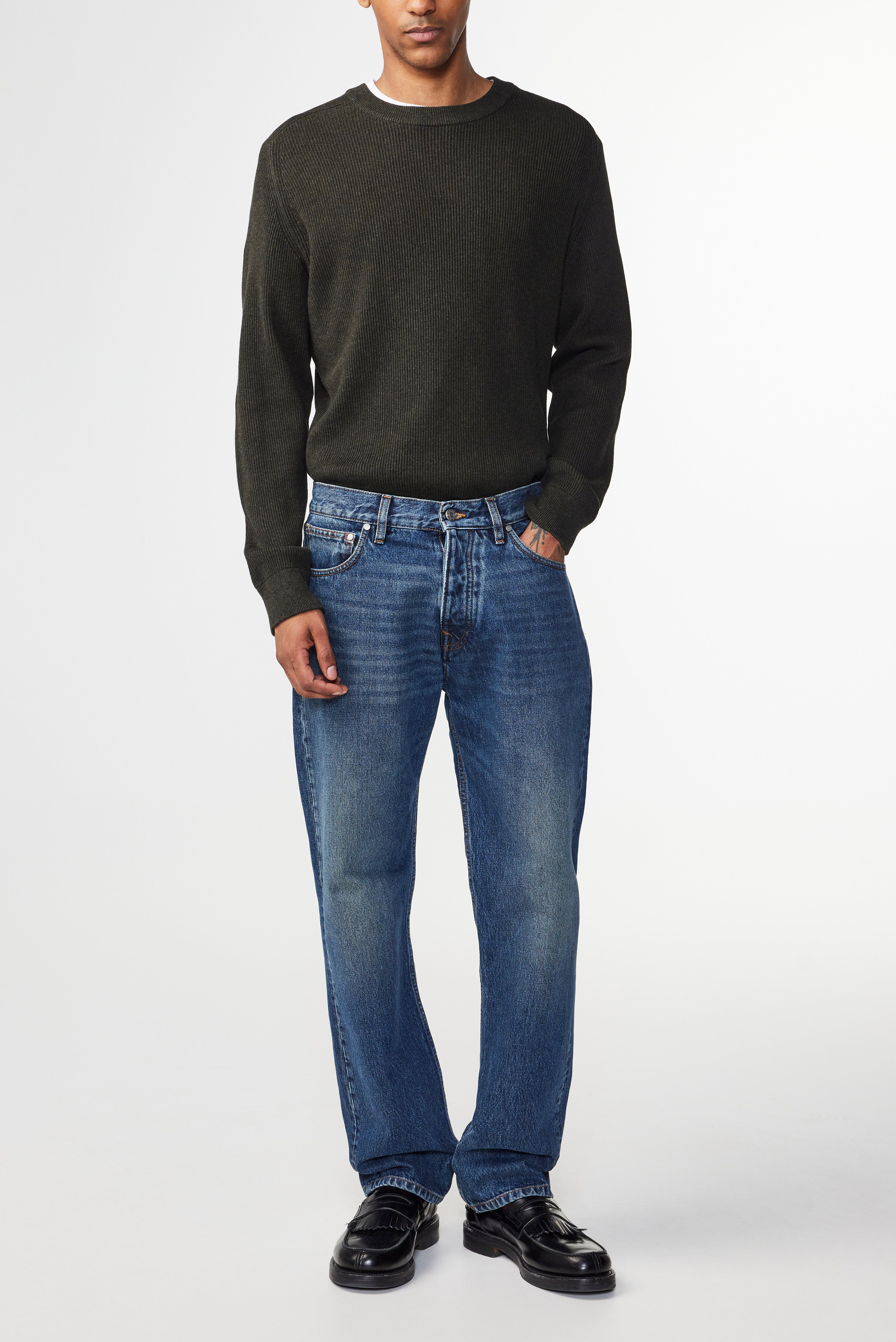 NN07 Kevin Ribbed Organic Cotton Sweater